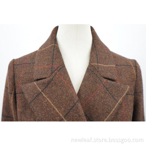 ladies coat four button front pocket